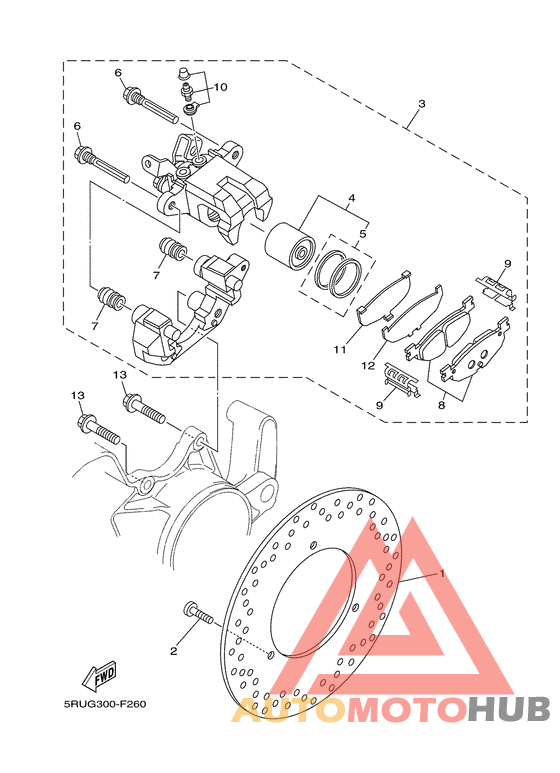 Задний суппорт