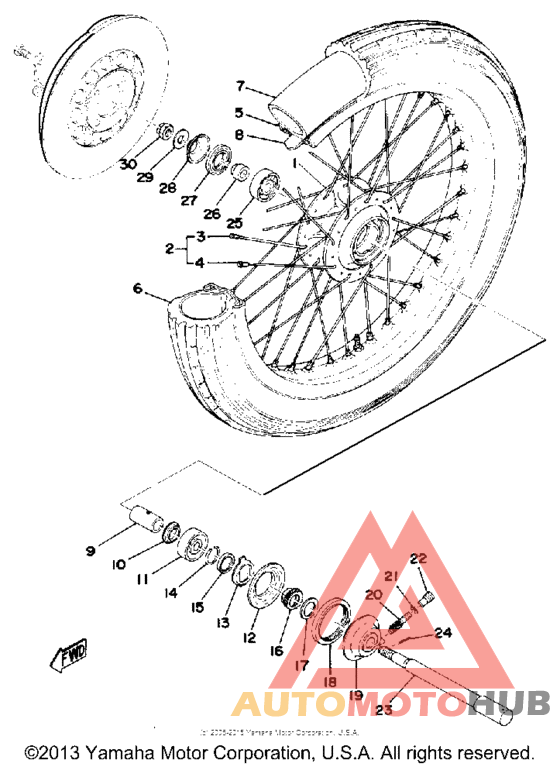 Переднее колесо