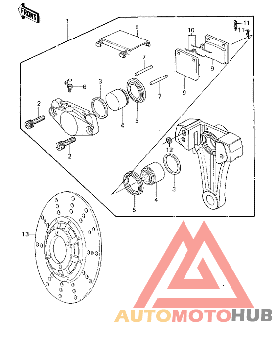 Передний суппорт