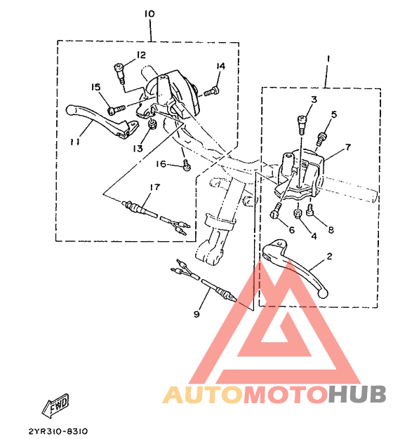 Handle switch. lever