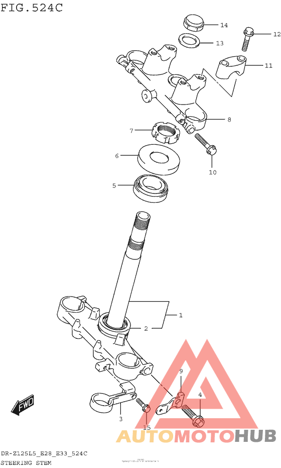 Steering Stem (Dr-Z125Ll5 E28)