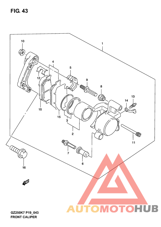 Передний суппорт