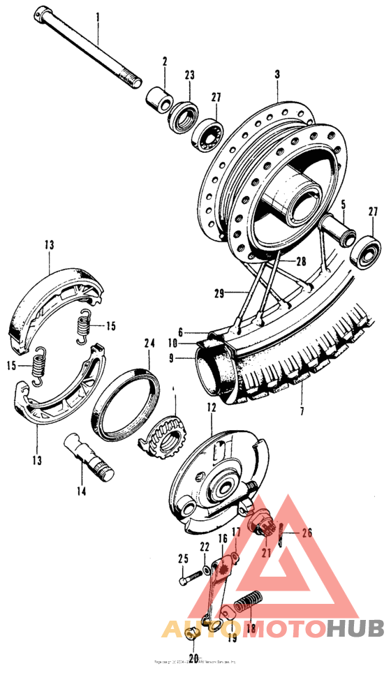 Переднее колесо