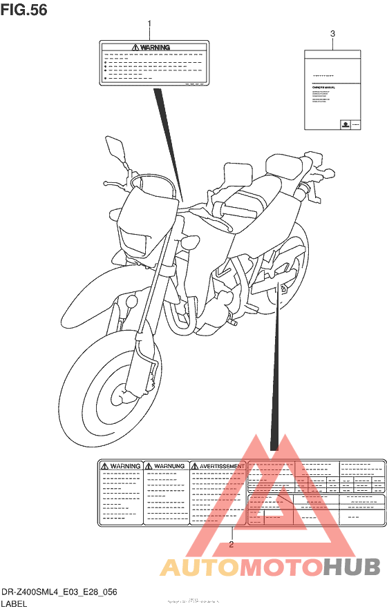 Label (Dr-Z400Sml4 E28)