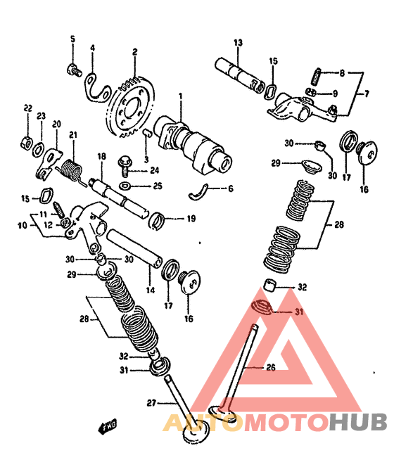 Распред вал-клапана