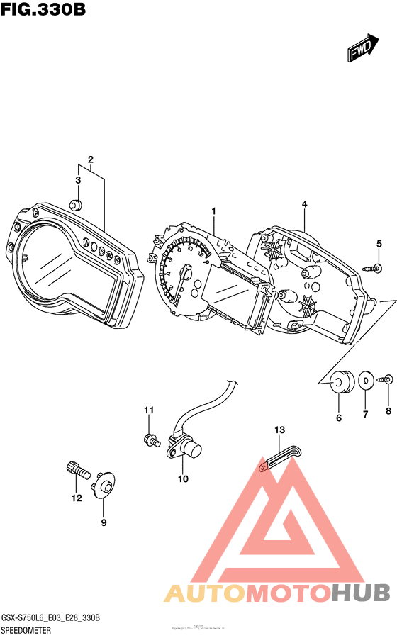 Speedometer (Gsx-S750Al6 E28)