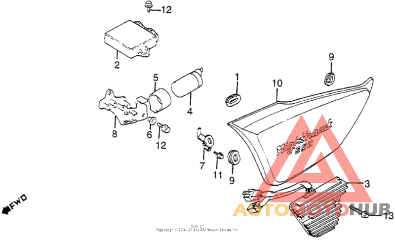 Left side cover + rectifier