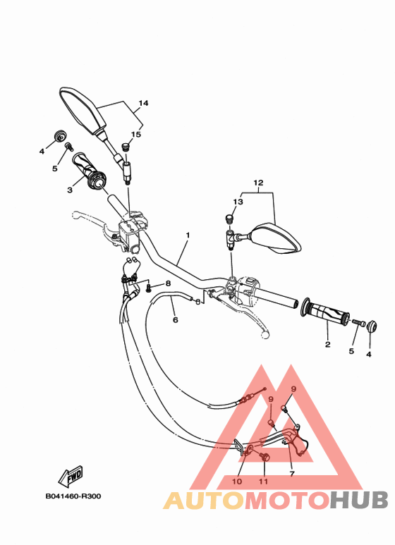 Steering handle & cable