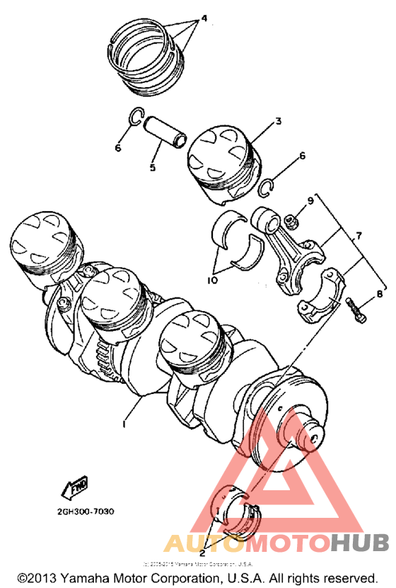 Crankshaft-piston