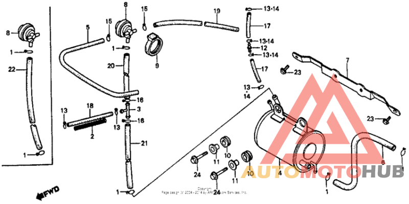 Canister i + purge control valve i
