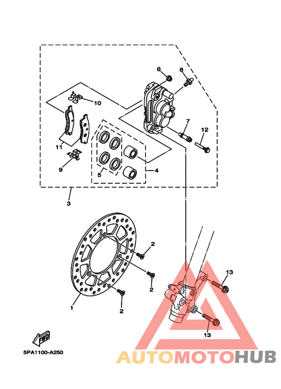Передний суппорт