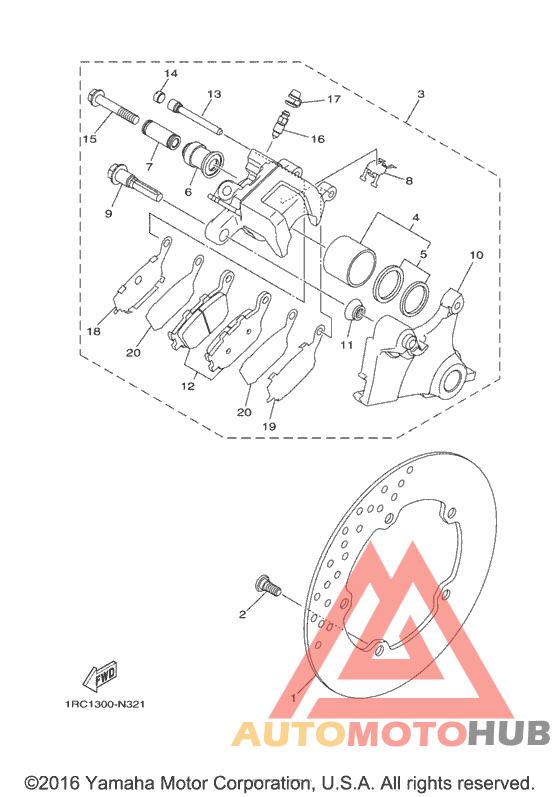 Задний суппорт
