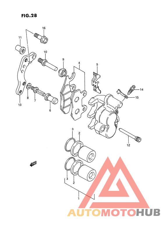 Передний суппорт