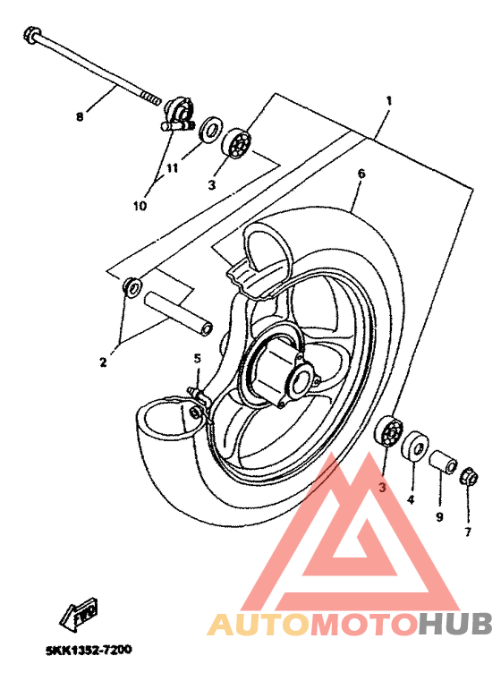 Переднее колесо