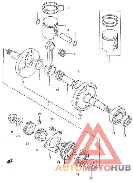 Вал коленчатый