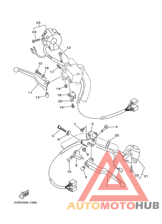 Handle switch. lever