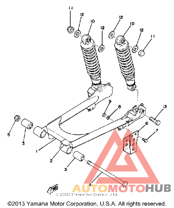 Rear arm-rear cushion
