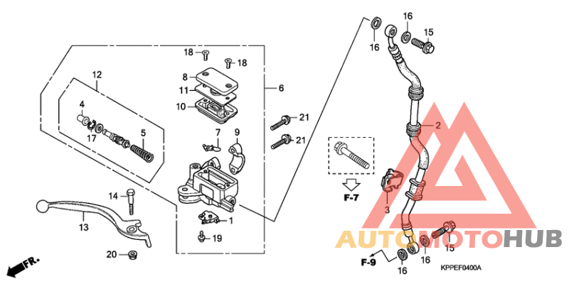 Fr. brake master cylinder