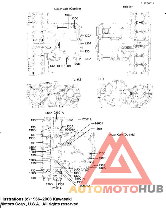 Crankcase bolt & stud pattern