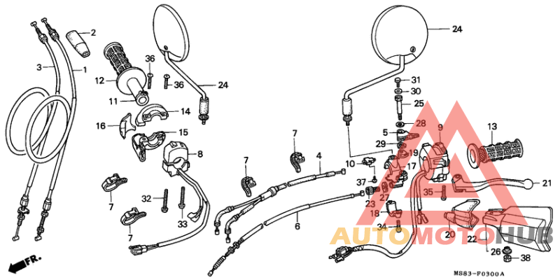 Handle lever/switch/ cable