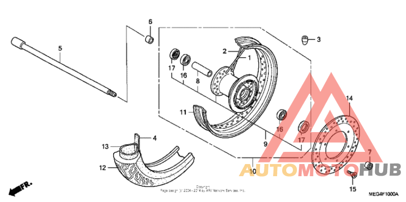 Переднее колесо