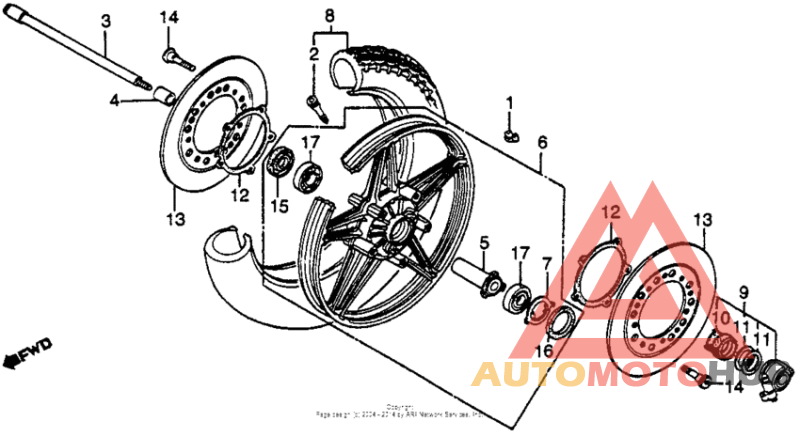 Front wheel + disc