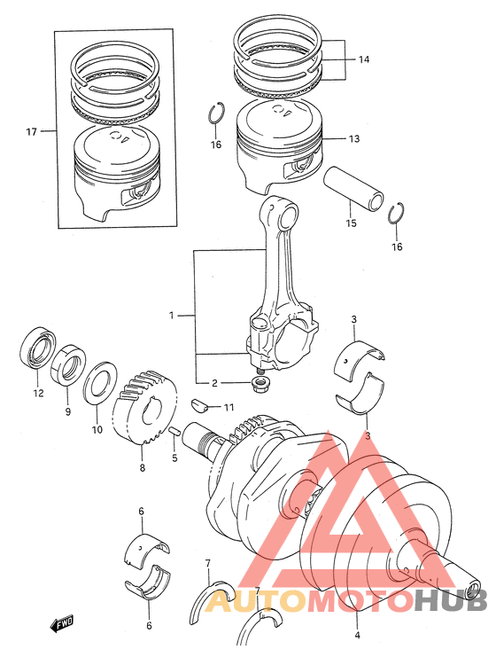 Вал коленчатый
