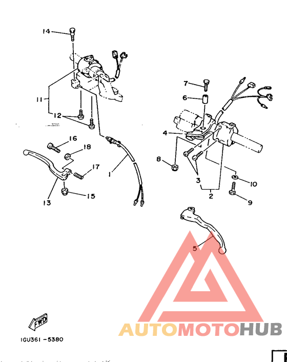 Handle switch. lever