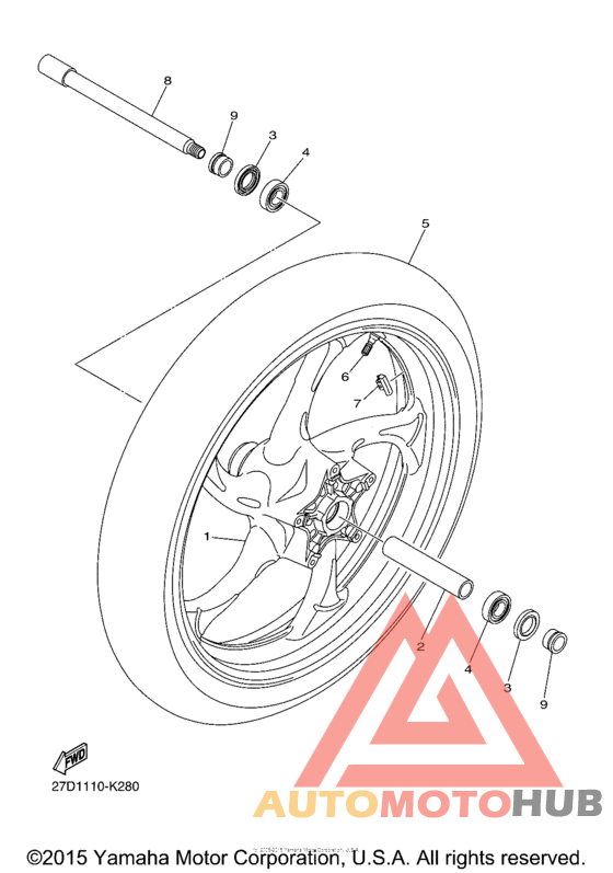 Переднее колесо