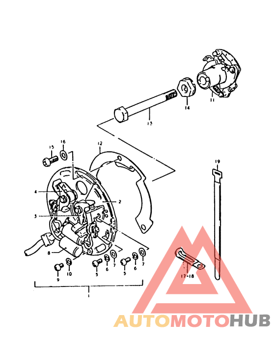 Contact breaker assy