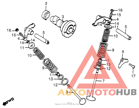Camshaft + vavle