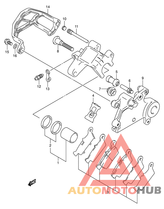 Задний суппорт