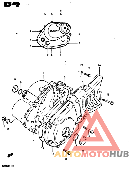 Crankcase cover ass`y  (v