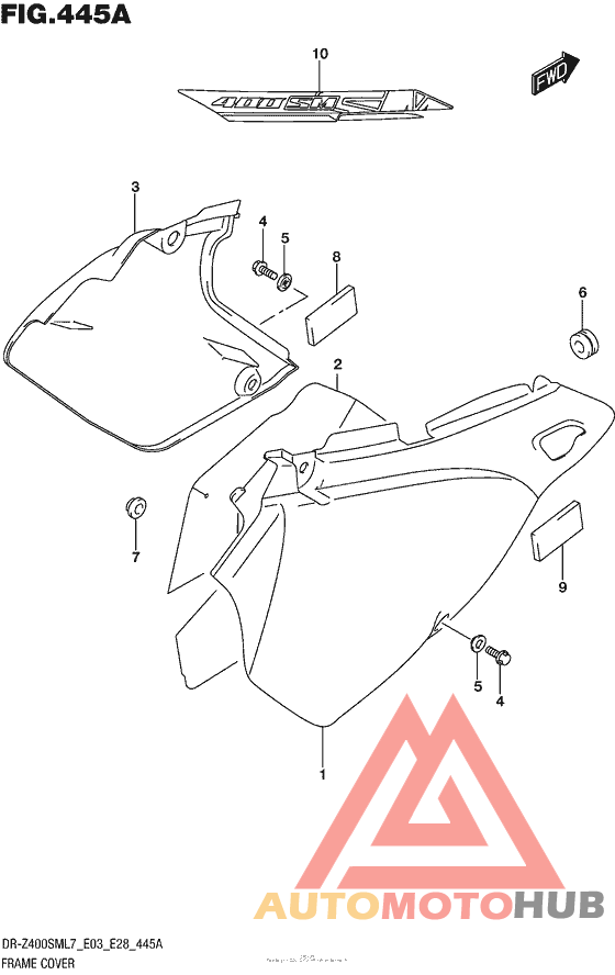 Frame Cover (Dr-Z400Sml7 E03)