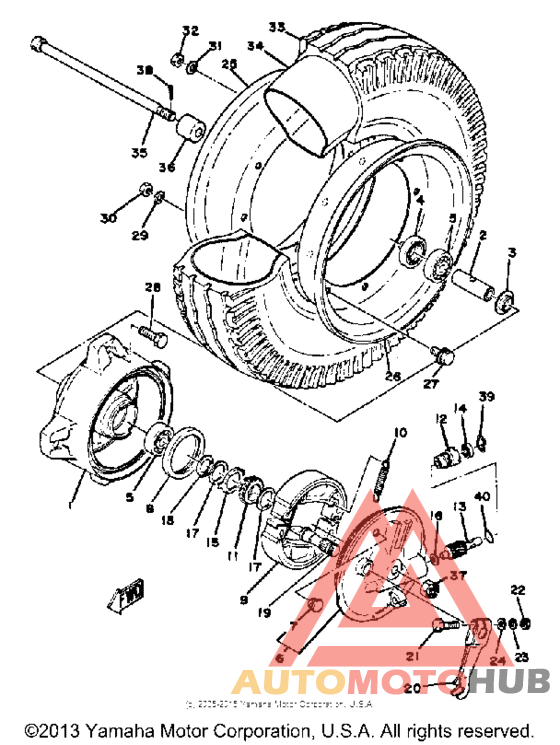 Переднее колесо