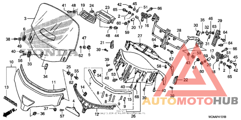 Windscreen (gl1800'06-)