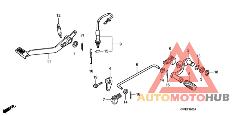 Brake pedal assy