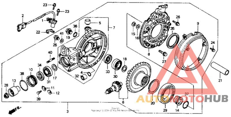 Final driven gear 1100a