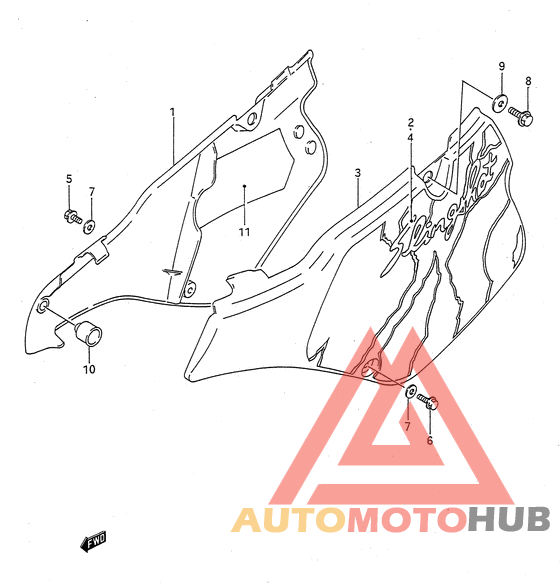 Обтекатель задний