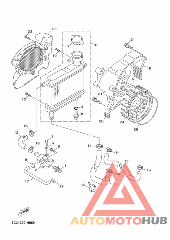 Радиатор и шланг