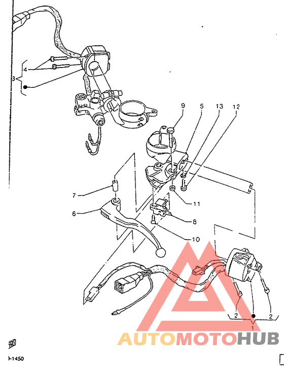 Handle switch. lever