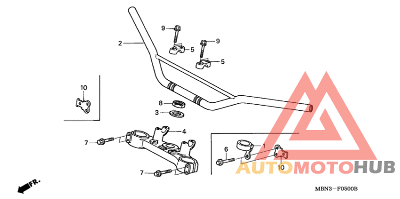 Handle pipe/top bridge