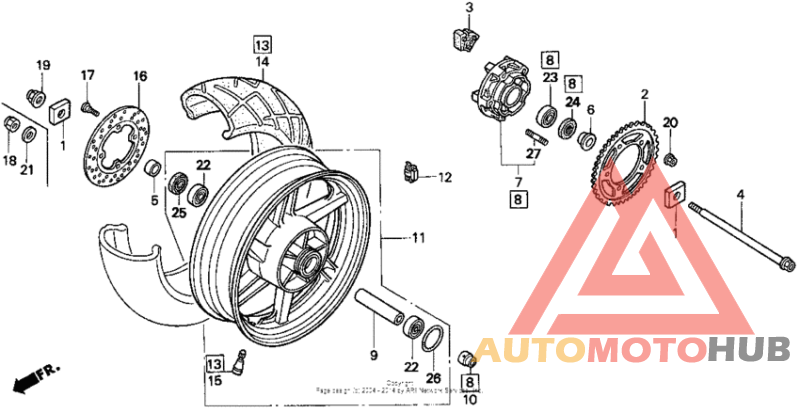 Переднее колесо