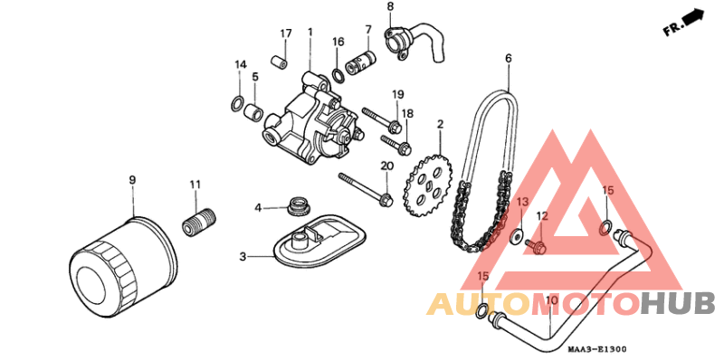 Oil filter/oil pump