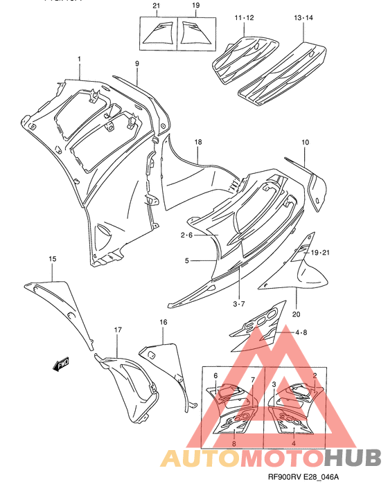 Under cowling body