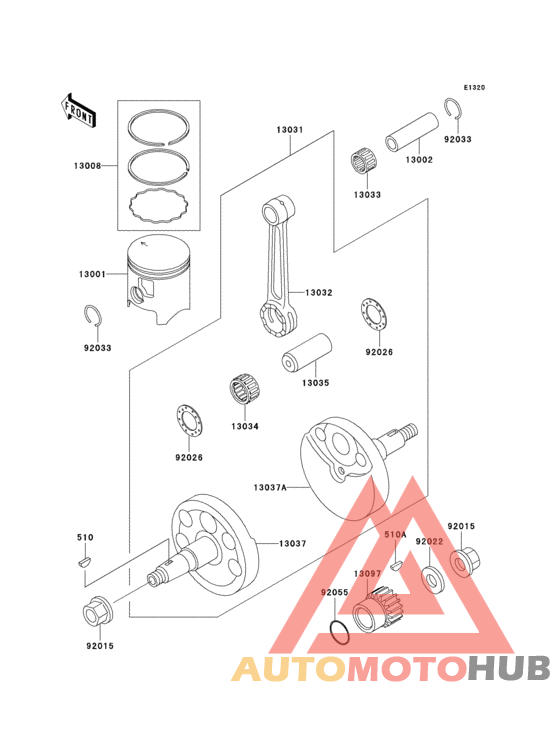 Crankshaft/piston