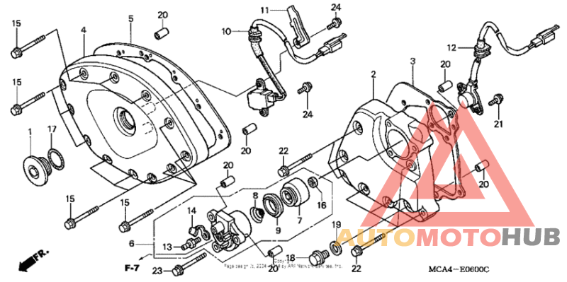Front cover + transmission cover