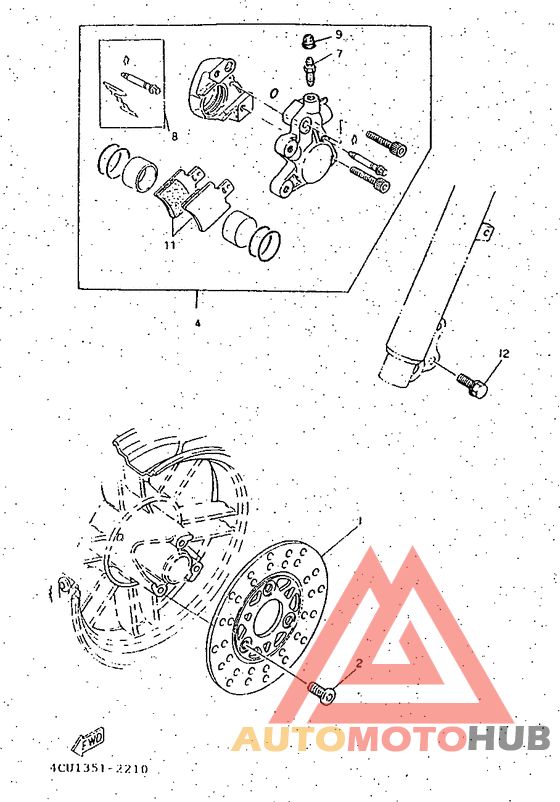 Front brake. caliper