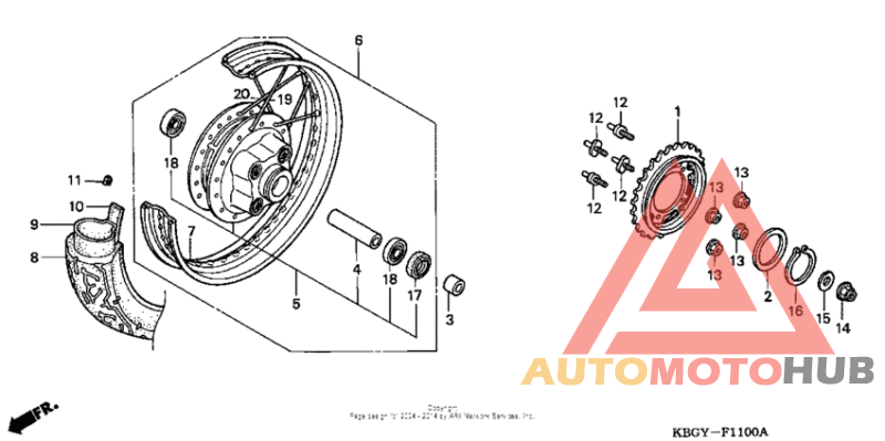 Переднее колесо
