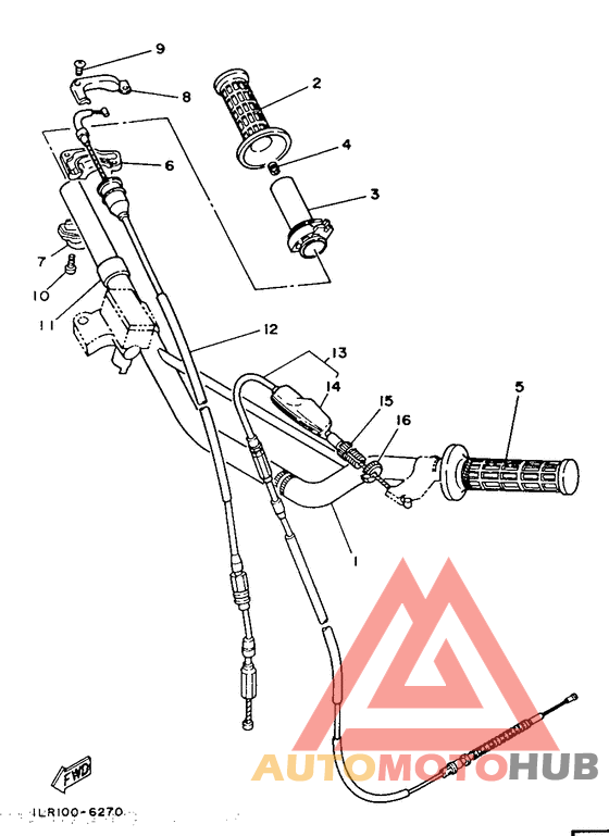 Steering handle. cable